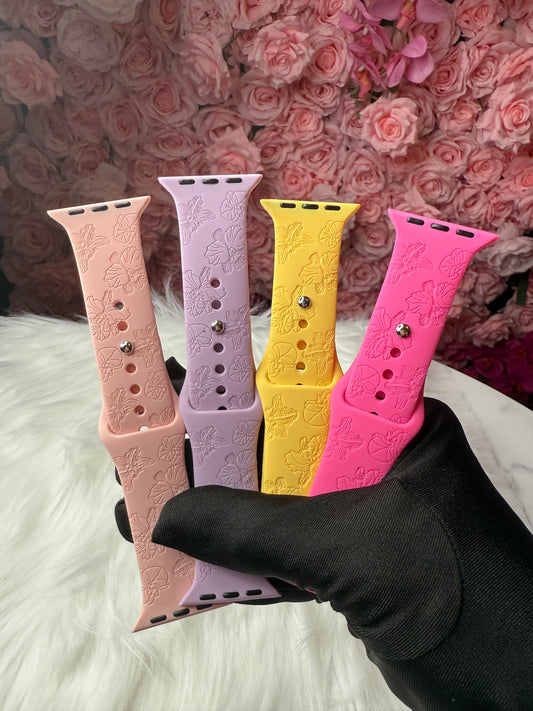 Cattleya & Phalaenopsis Engraved Apple Watch Bands  38/40/41mm