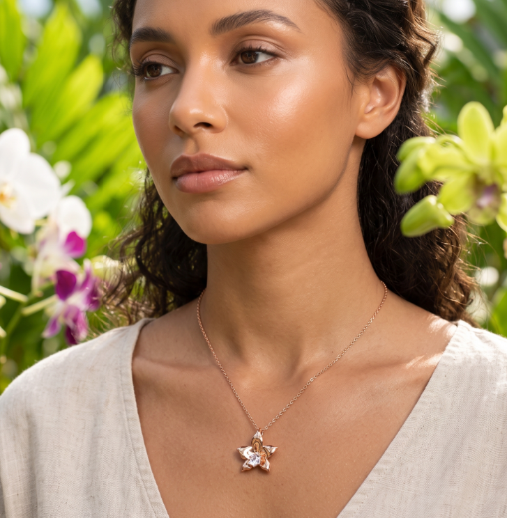 Cattleya Orchid Pendant Necklace — Orchidique view 4