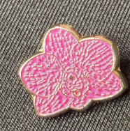 Mini Phalaenopsis Orchid Enamel Pin — Orchidique view 7