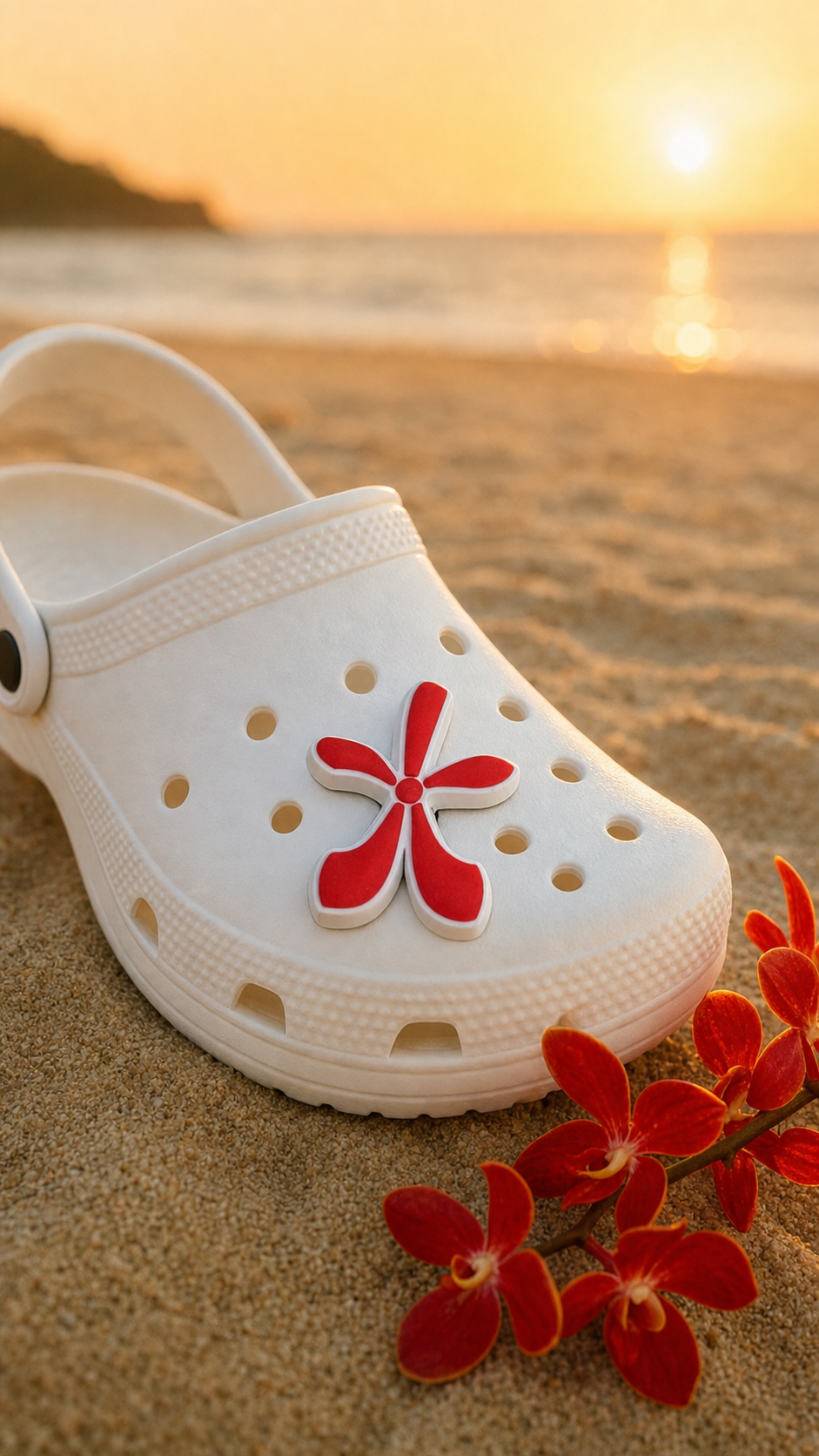 Aranda Vanda Orchid Shoe Charm — Orchidique view 2