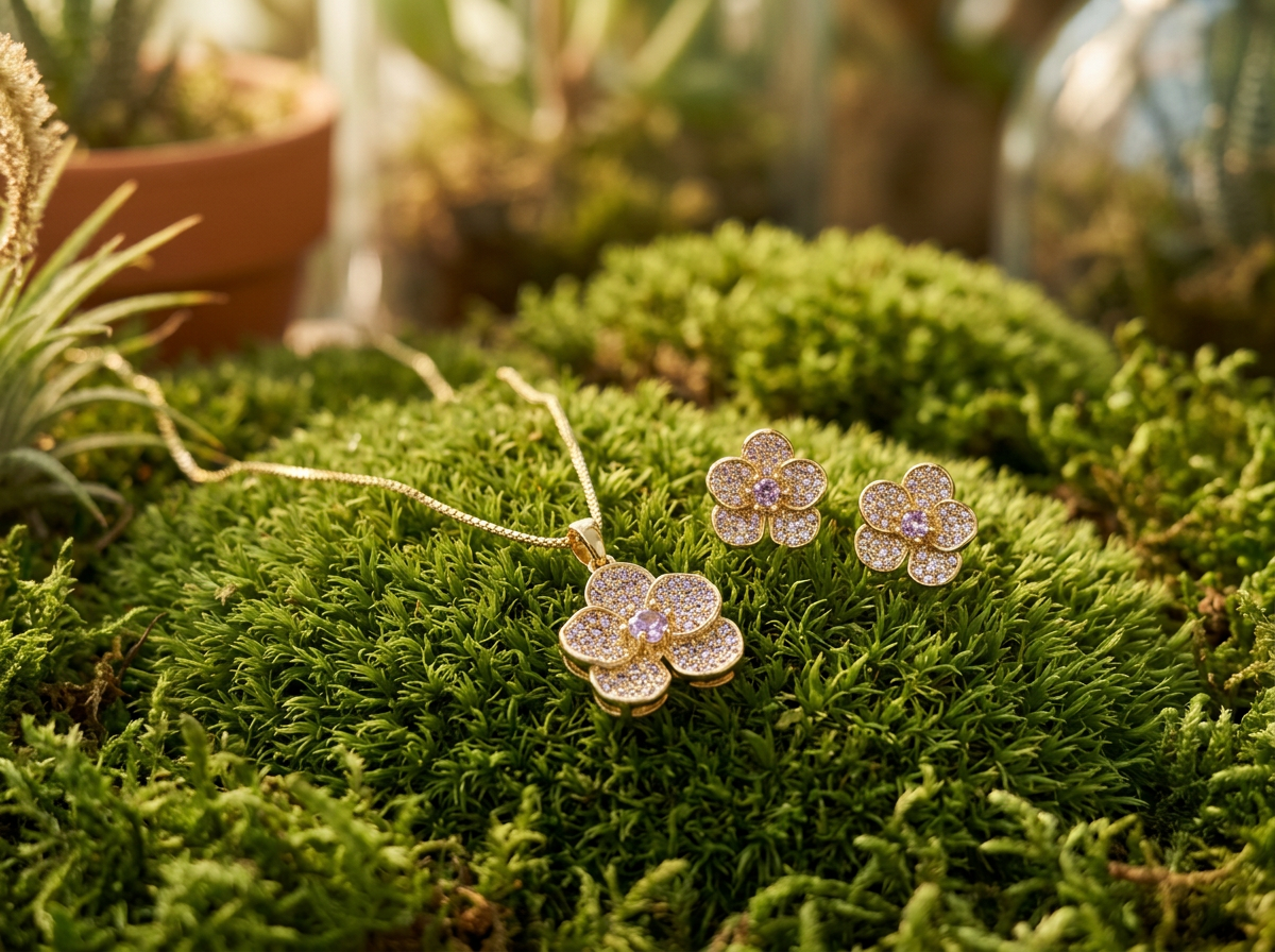 Vanda Orchid Earrings, Pendant or Ring — Orchidique view 1