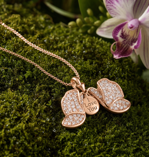 Dendrobium Orchid Locket Necklace — Orchidique view 1