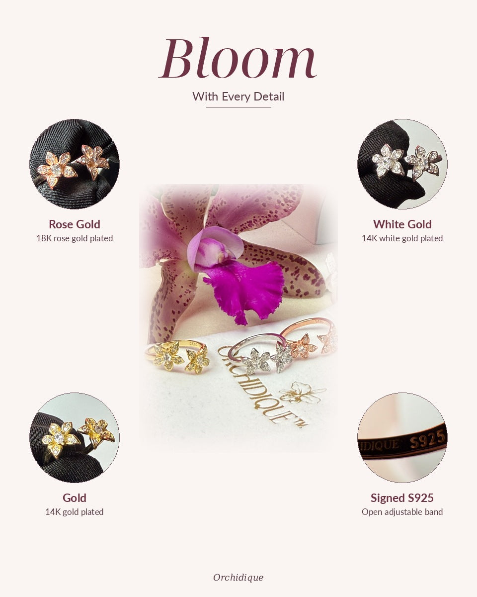 Cattleya Orchid Ring — Bloom With Every Detail
