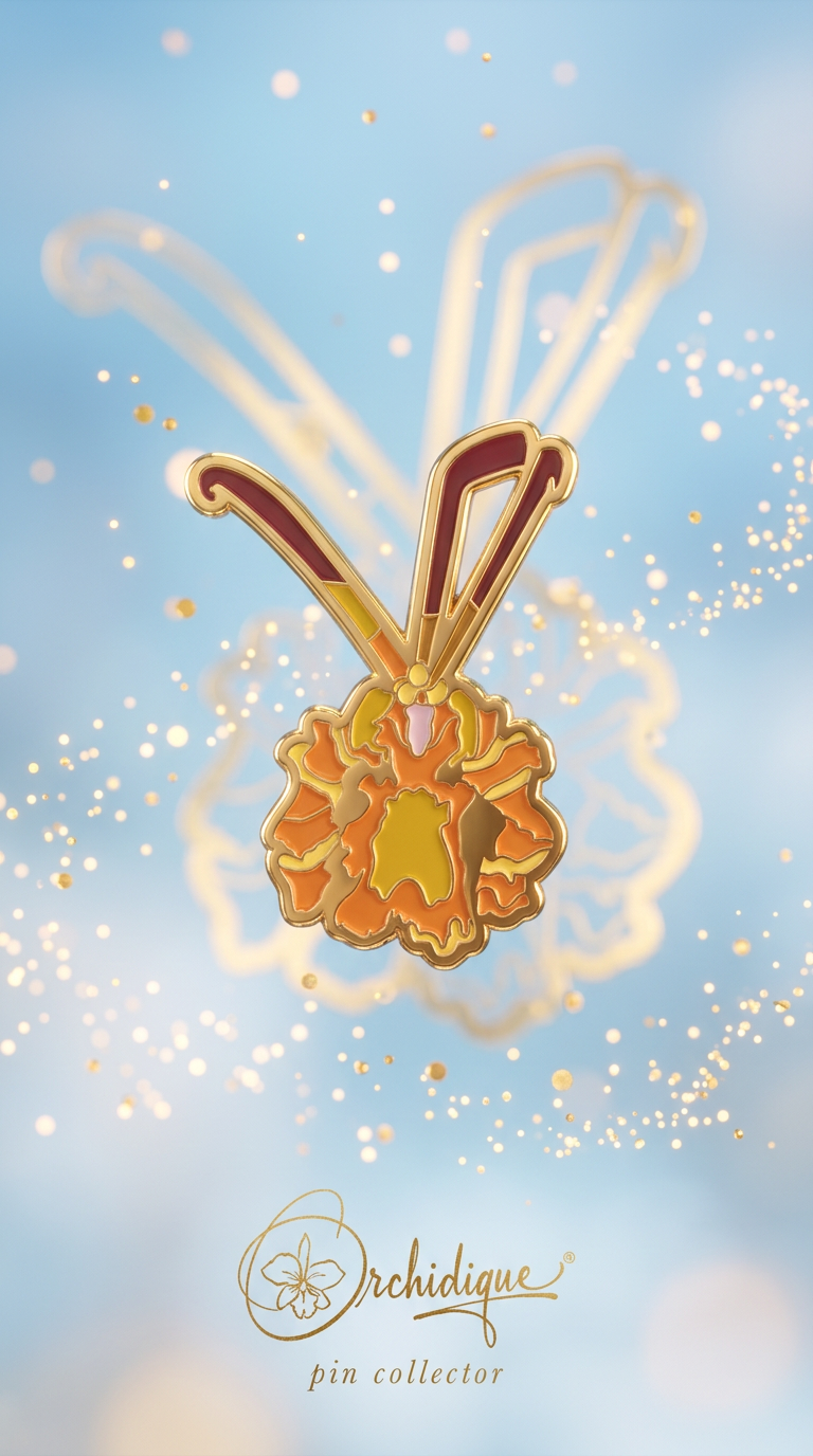 La Mariposa Plant Enamel Pin- Psychopsis Mariposa - inspired - Orchidique