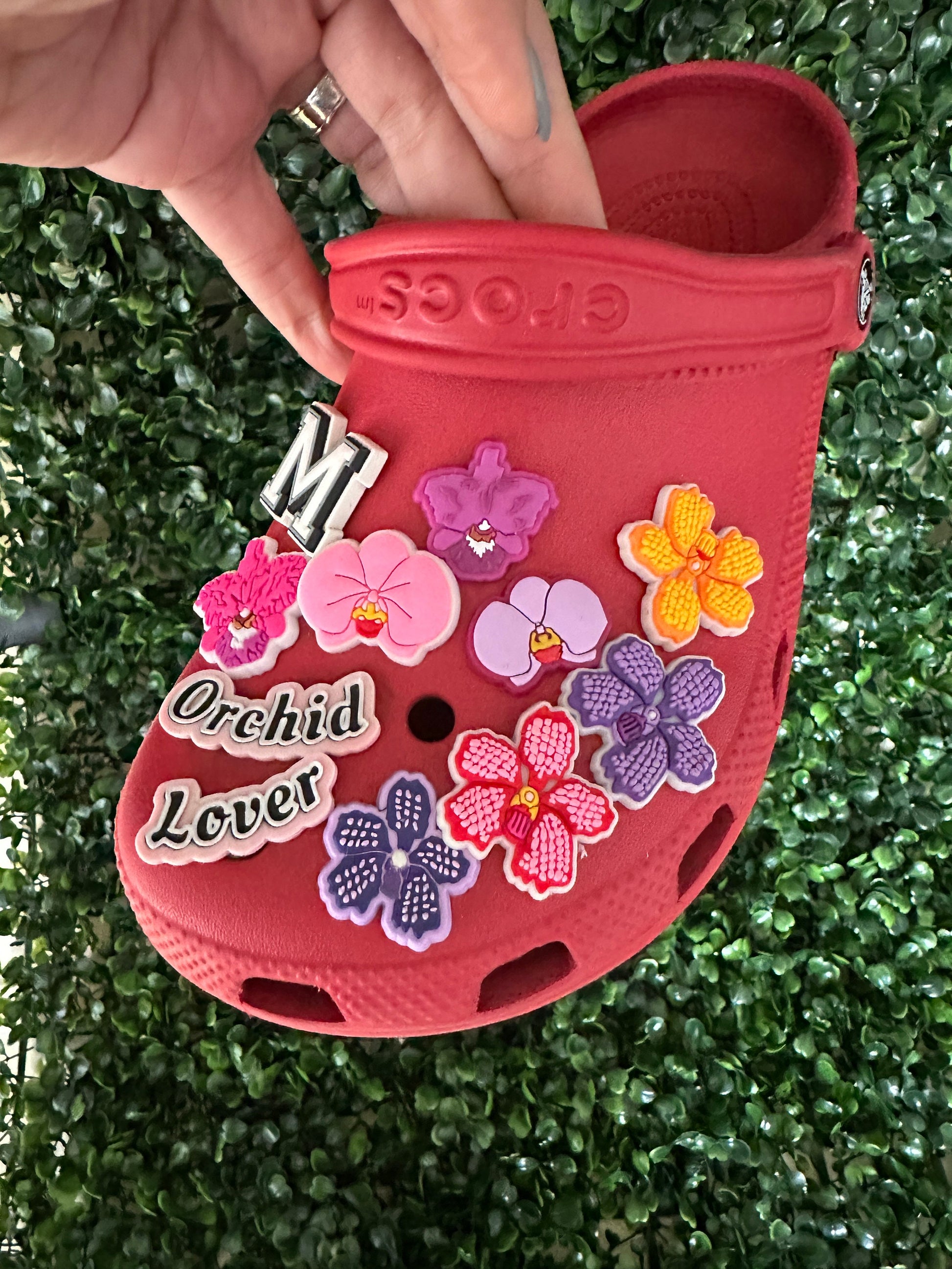 Phalaenopsis Orchid Shoe Charms for Crocs • Yellow, Hot Pink & Soft Pink • Unique Floral Jibbitz • Orchidique™