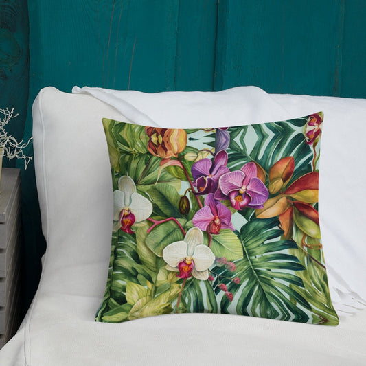 Tropical Phalaenopsis Premium Pillow