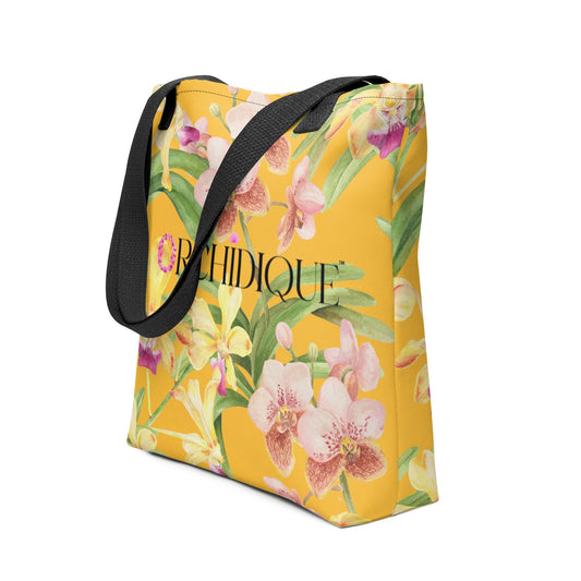 Yellow Tropical Orchids Tote bag