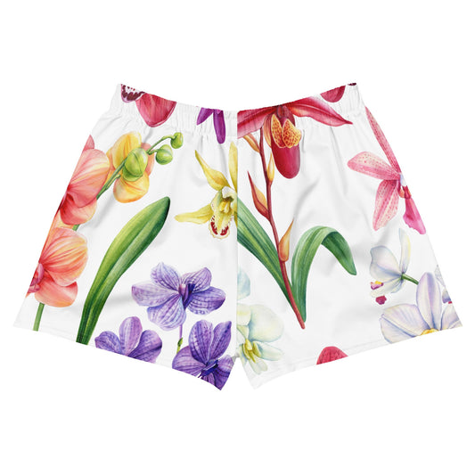 Bloomin' Orchids Shorts · Floral Shorts · Botanical Print Shorts - Orchidique