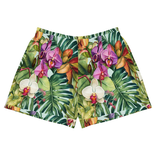 Tropical Phalaenopsis Orchids Shorts · Floral Shorts · Botanical Print Shorts - Orchidique