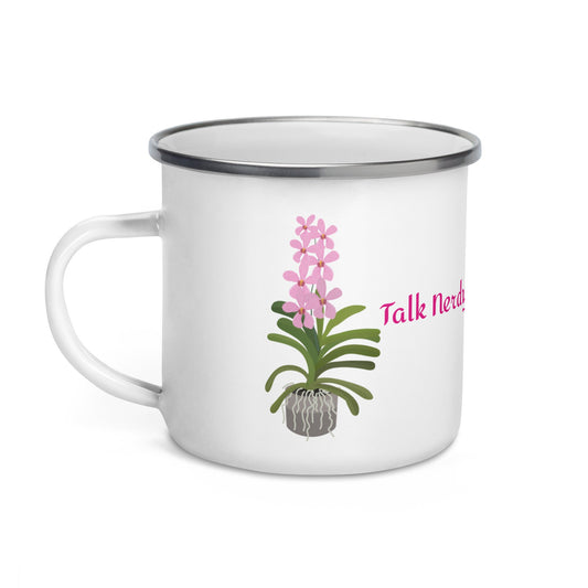 Orchid Mug &quot;Orchids Make Me Happy&quot;