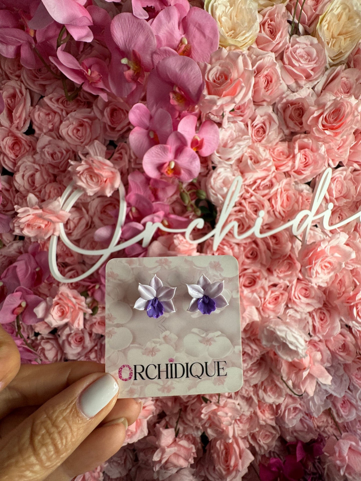 Orchid Oasis: Lavendar Cattleya Orchid Earrings • Unique Handmade Floral Jewelry • Bridesmaid Gifts• Flower Earrings