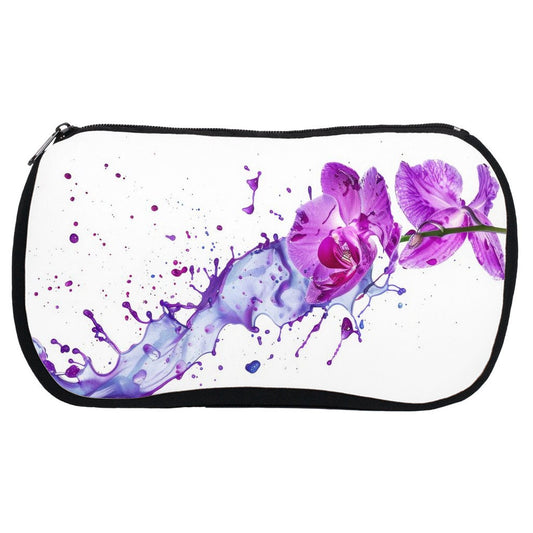 Orchid Cosmetic Bag • Floral Makeup Pouch • Orchidique Travel Bag