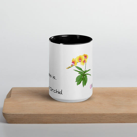 Happiness is.. One more orchid Mug