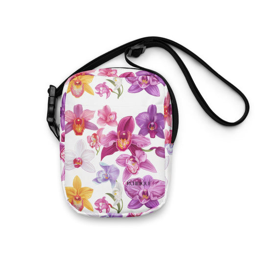 Bloomin' Orchids Crossbody Bag · Orchid Utility Crossbody Sling Bag · Stylish & Functional Purse - Orchidique