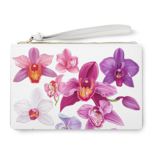 Orchid Escape Clutch Bag, Floral Statement Purse, Unique Evening Bag, Botanical Fashion Accessory, Gift for Her