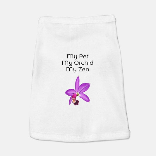 Personalized "My Pet, My Orchids, My Zen" Dog Tank • Plant & Dog Lover Gift • Funny Pet Shirt