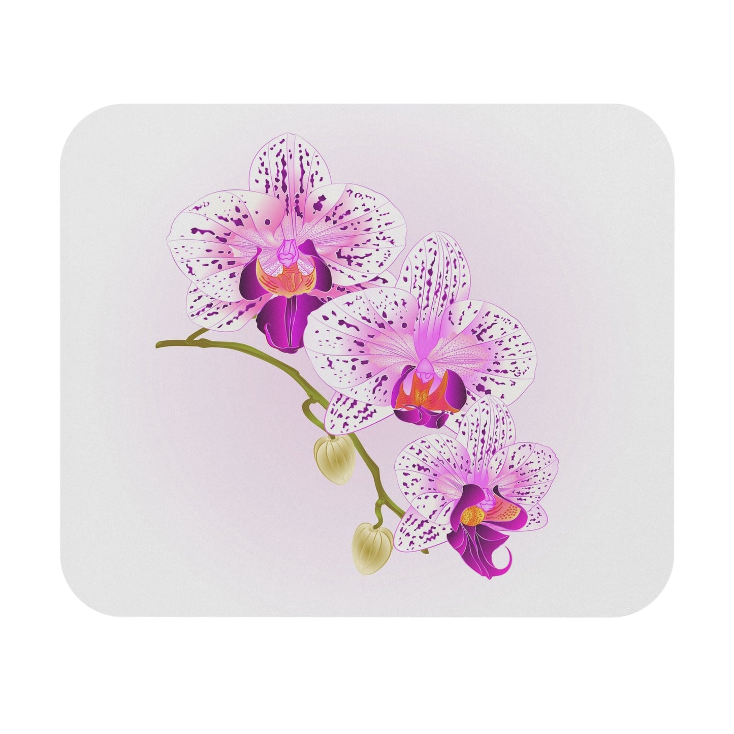 Orchid Mouse Pad • Tropical Floral Desk Mat • Non-Slip Rubber Base • Orchid Lover Gift • Orchidique™ - Orchidique