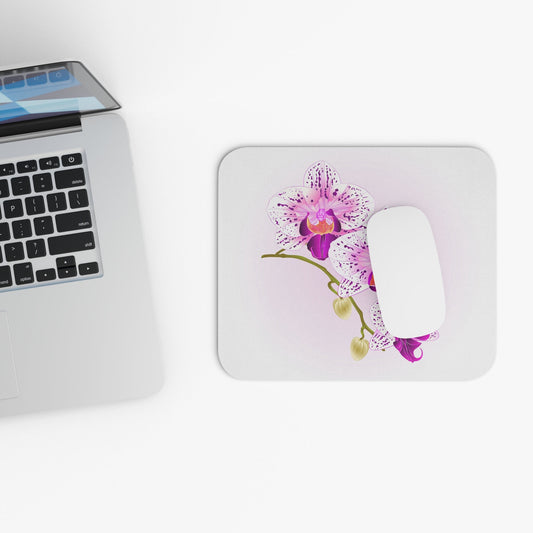 Orchid Mouse Pad • Tropical Floral Desk Mat • Non-Slip Rubber Base • Orchid Lover Gift • Orchidique™ - Orchidique