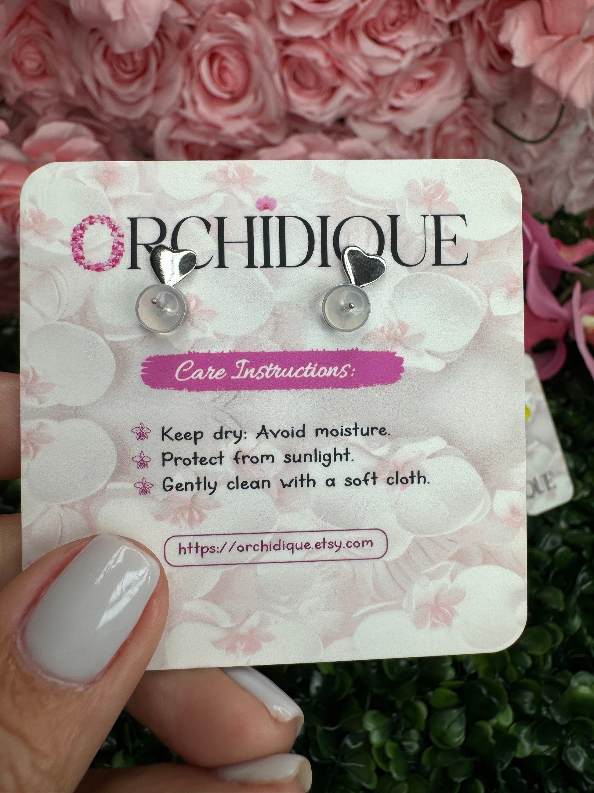 Orchid Oasis :White Cattleya Orchid Earrings • Unique Handmade Floral Jewelry • Bridesmaid Gift• Flower Earrings - Orchidique
