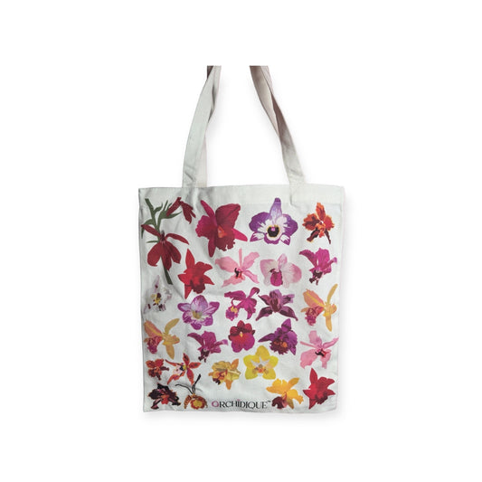 Orchid Oasis Shopping Tote • Tropical Floral Paradise Travel Bag• Beach & Everyday Essential - Orchidique