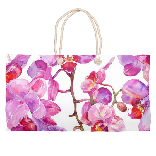 Orchid Escape Weekender Tote ·  Orchids Tote Weekender · Getaway Weekender Bag • Travel Tote  • Beach Tote • Overnight Bag • Flower Tote - Orchidique