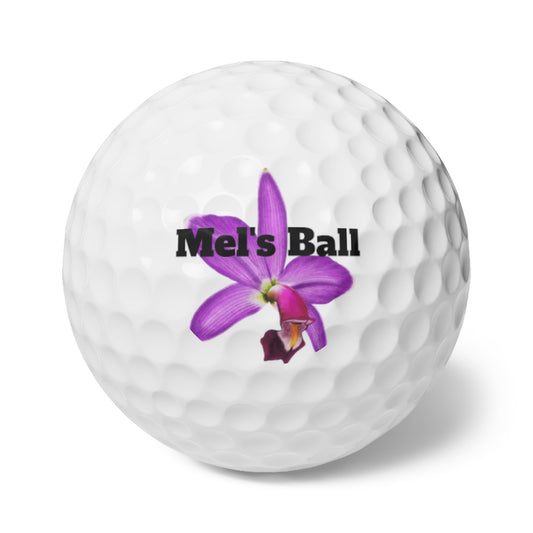 Personalized Orchid Golf Balls, 6pcs, Custom Name your Golf Ball, Made to Order