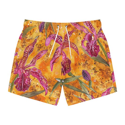 Orchid Swim Trunks • Tropical Vibes • Quick-Dry & Comfortable • Summer Beachwear