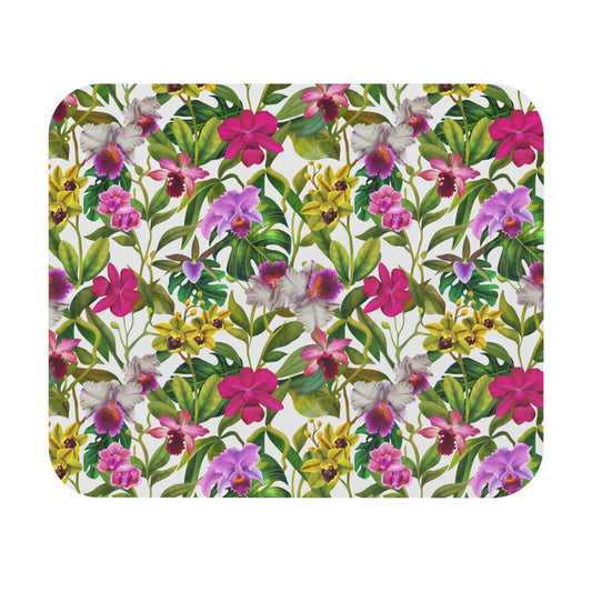 Orchid Mouse Pad, Floral Desk Accessory, Rectangle Mousepad, Office Decor, Flower Lover Gift, Botanical Workspace, Desk Organizer