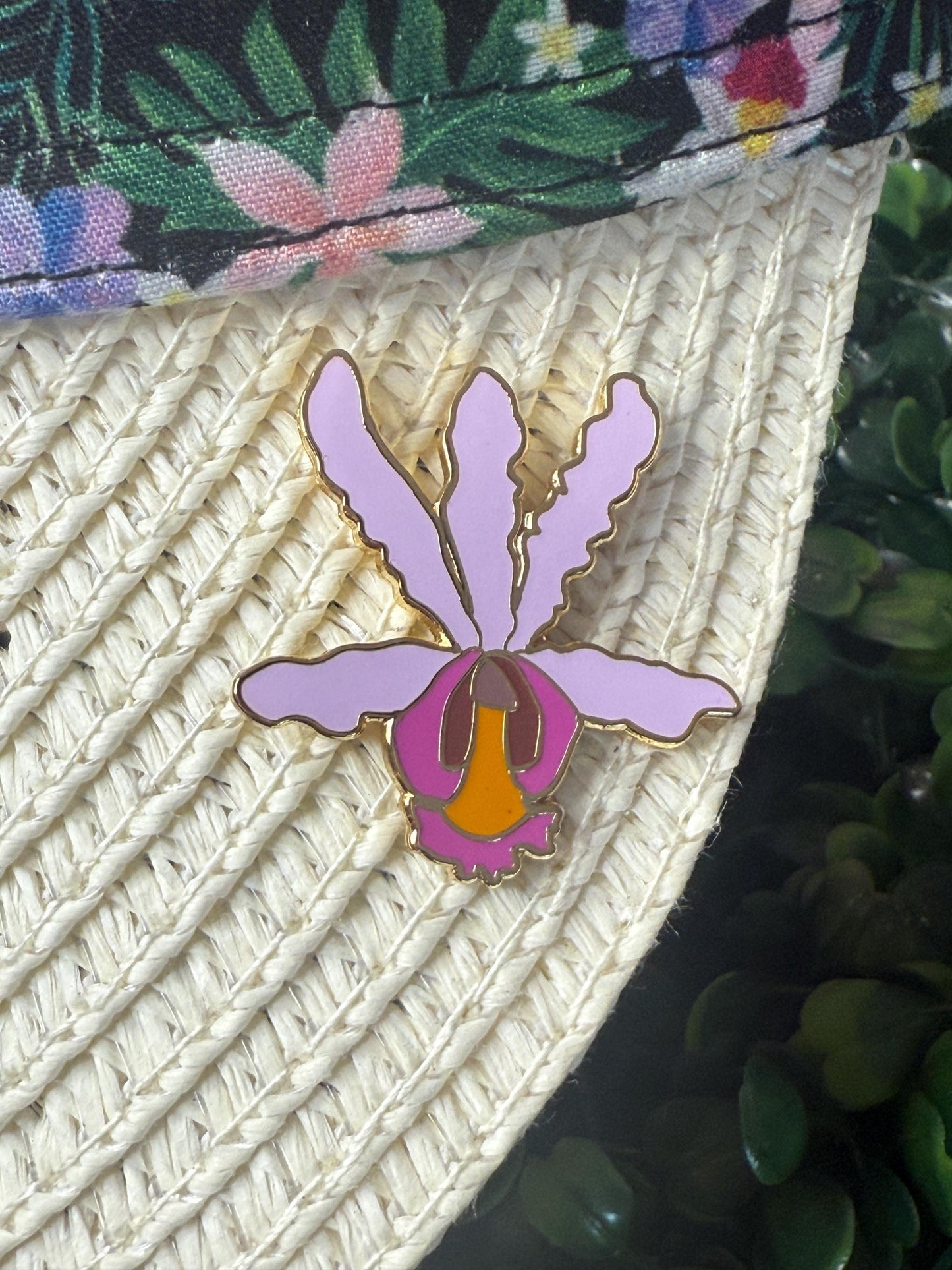 Vanda Joaquim-inspired Orchid Flower Enamel Pin • Floral Pin Collector Item • Unique Gift for Orchid Lovers • Pins and Badges