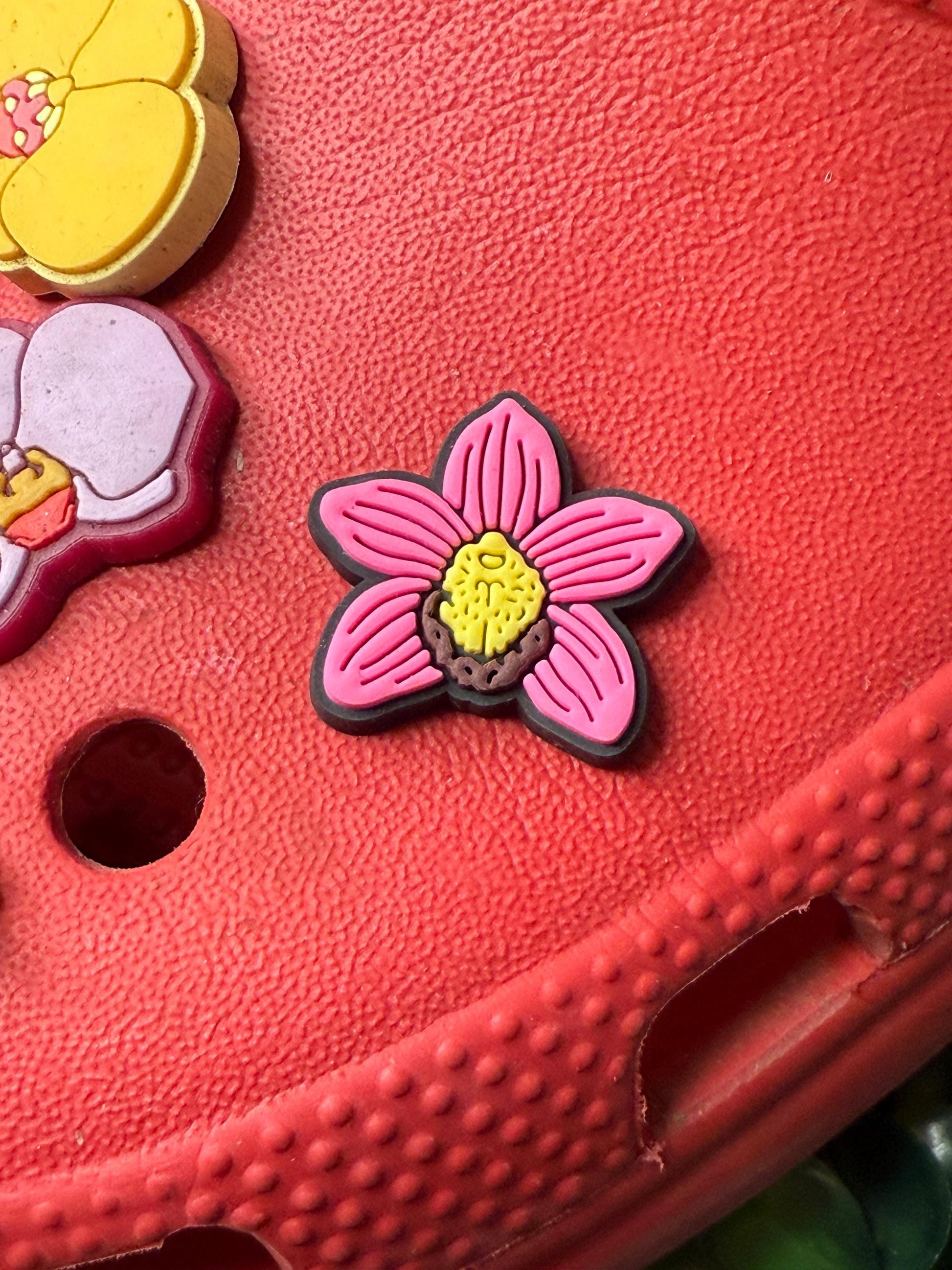 Flower Bogg Bag Charms• Bogg Bag Buttons • Bogg Bag Accessories• Cymbidium Orchid Bogg Charm