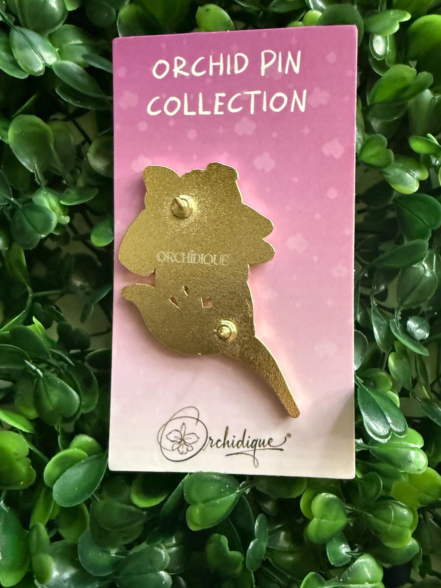 Large Cattleya Enamel Pin- Orchid Flower Enamel Pin • Lime Flower Orchid Collector Item