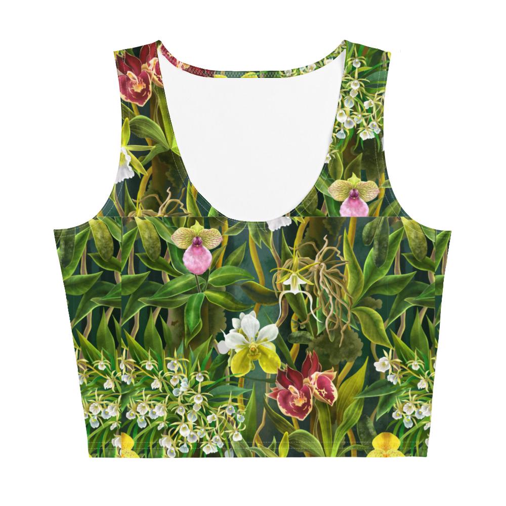 Orchid Flower Women&#39;s Top • Floral Gardening Tee • Orchid Lover Gift • Women&#39;s Tank Top- Floral Cropped Top- Orchid Flowers T-Shirt