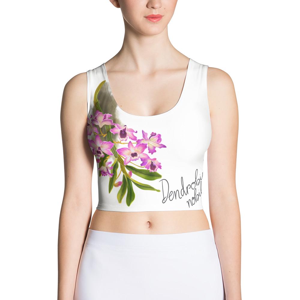 Orchid Flower Women&#39;s Top • Floral Gardening Tee • Orchid Lover Gift • Women&#39;s Tank Top- Floral Cropped Top- Orchid Flowers T-Shirt