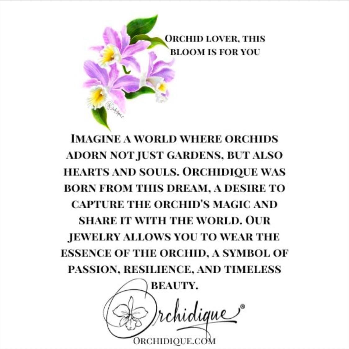 Orchid Bouquet of Bloom: Hard Enamel Pin Brooch