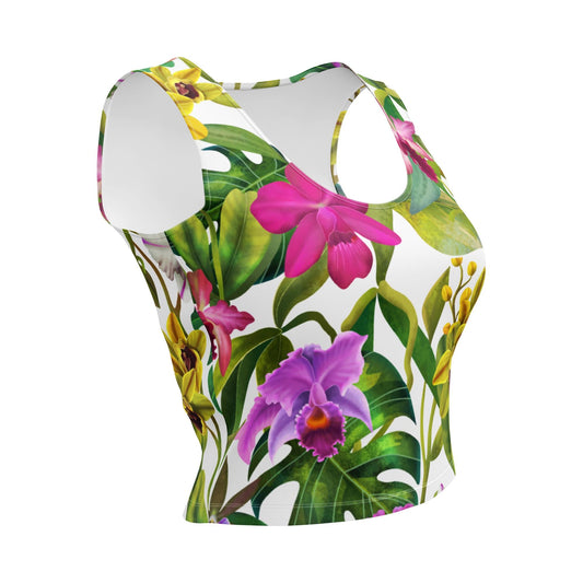 Orchid Flower Women&#39;s Top • Floral Gardening Tee • Orchid Lover Gift • Women&#39;s Tank Top- Floral Cropped Top- Orchid Flowers T-Shirt