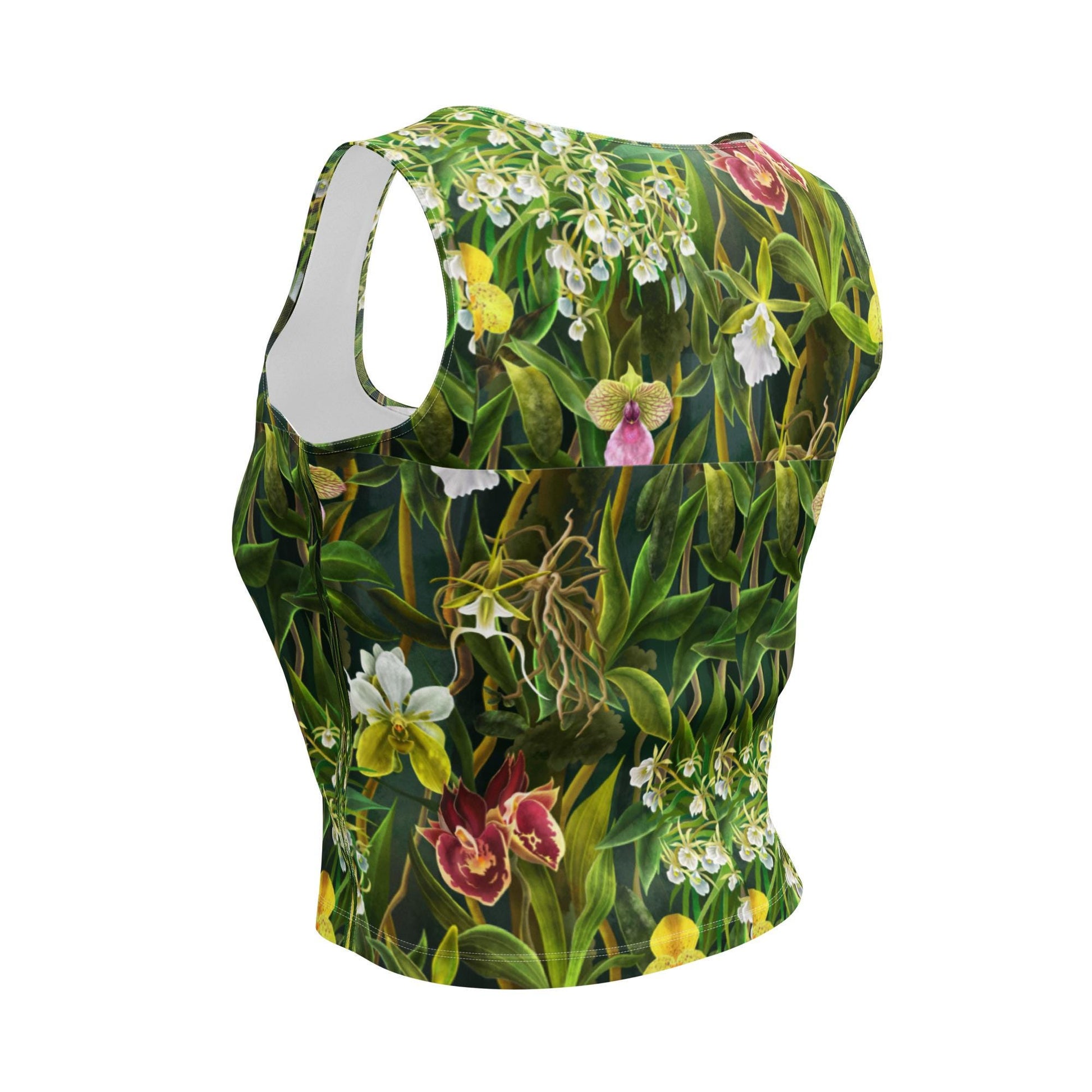 Orchid Flower Women&#39;s Top • Floral Gardening Tee • Orchid Lover Gift • Women&#39;s Tank Top- Floral Cropped Top- Orchid Flowers T-Shirt