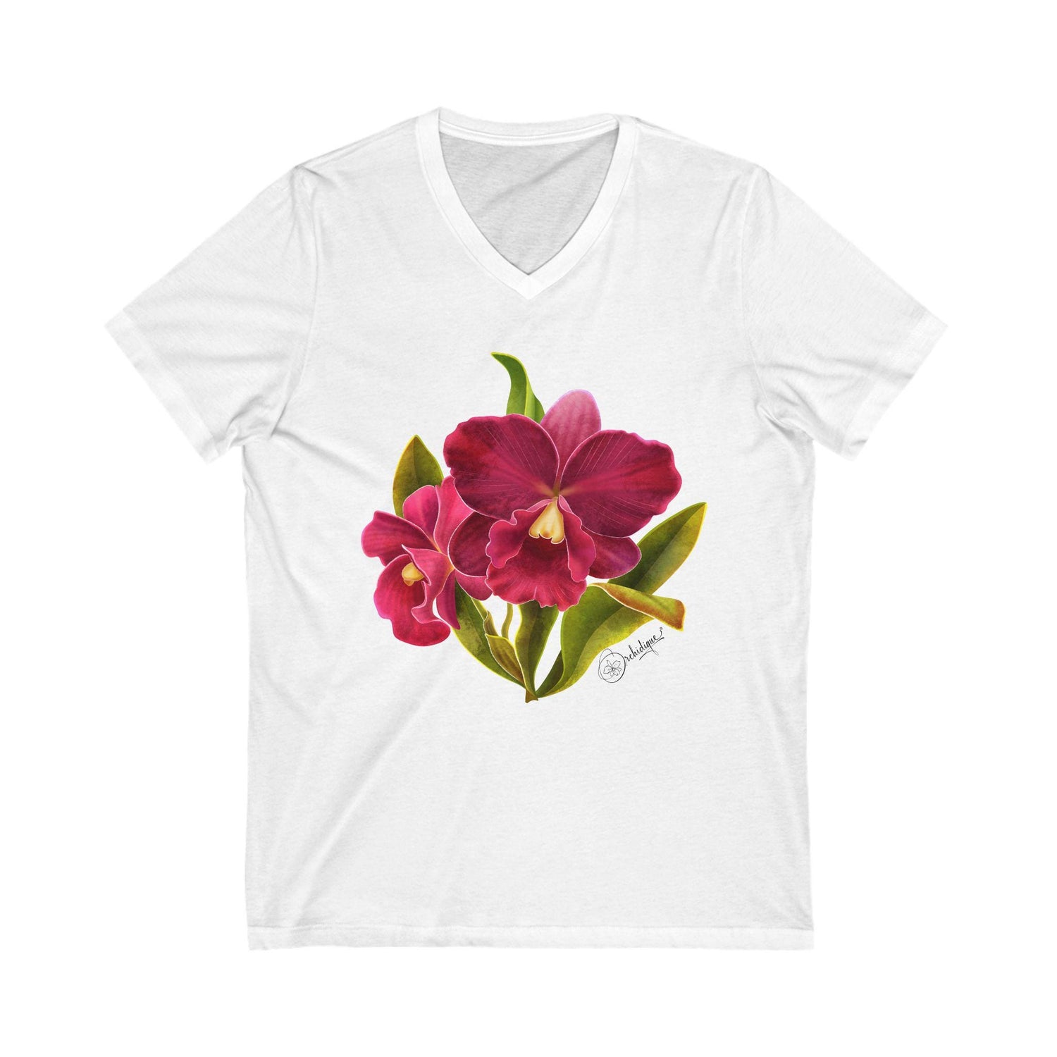 Unisex Jersey Short Sleeve V-Neck Tee