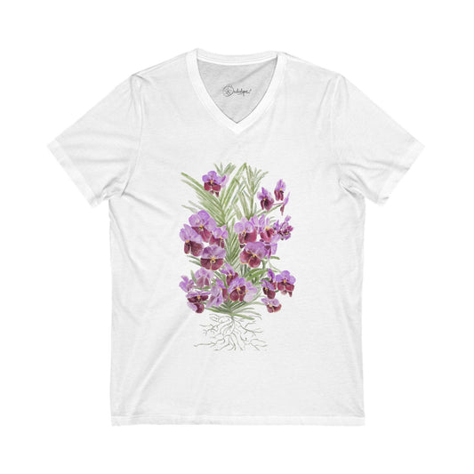 Unisex Jersey Short Sleeve V-Neck Tee