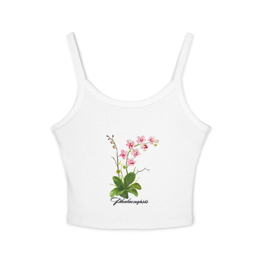 Floral Print Women's Spaghetti Strap Tank Top, Summer Top, Casual Wear, Beachwear, Gift for Her