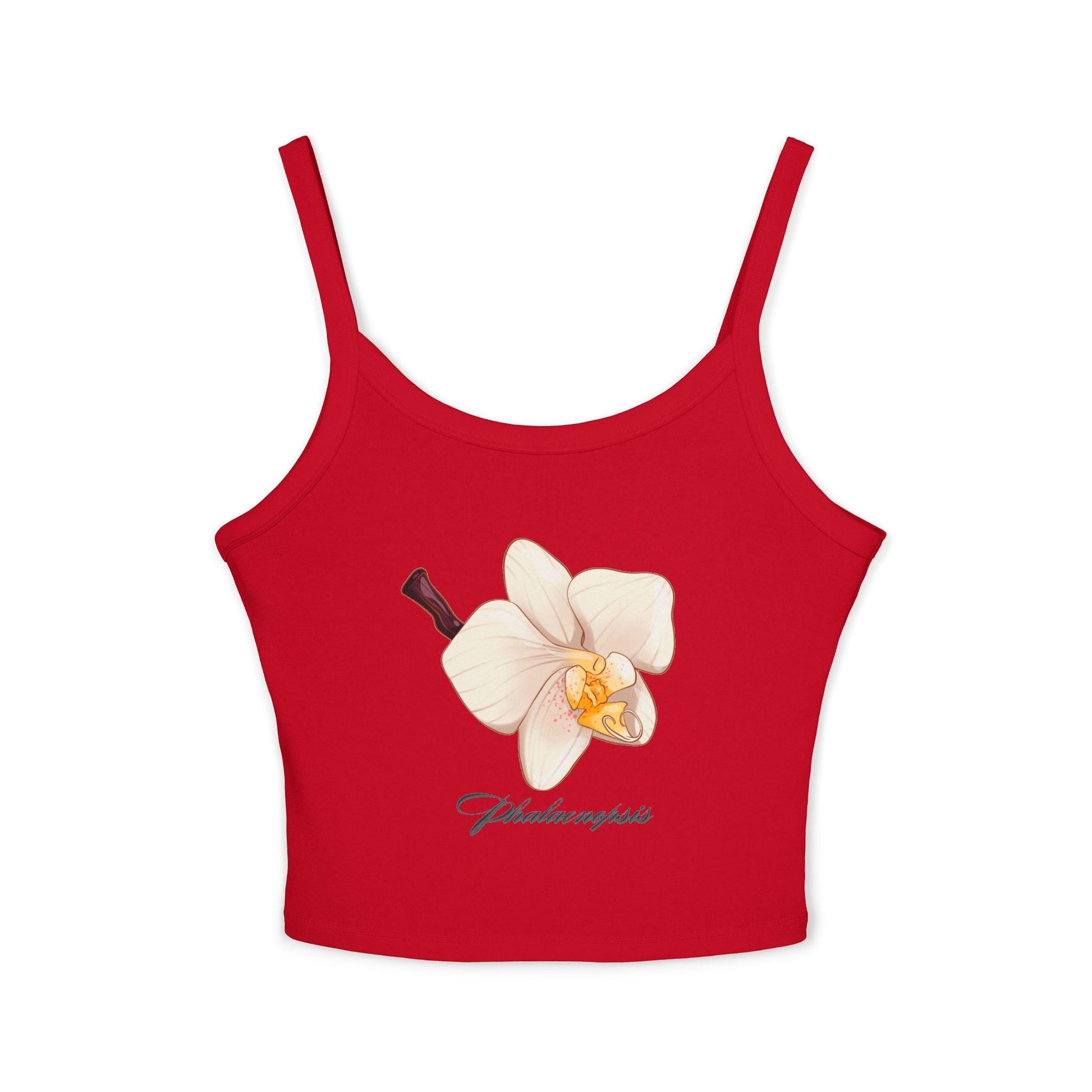 Floral Print Women's Spaghetti Strap Tank Top, Summer Apparel, Gift for Her, Boho Style, Casual Wear, Beach Top