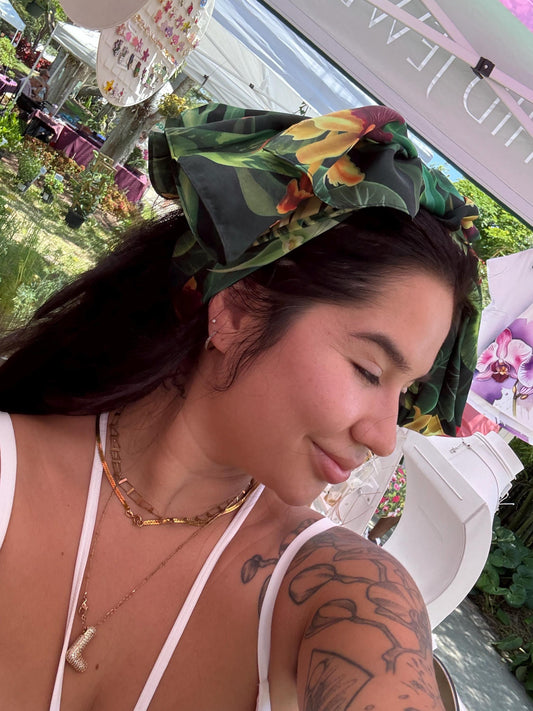 Orchidique Rare Plants Blooms Scarf