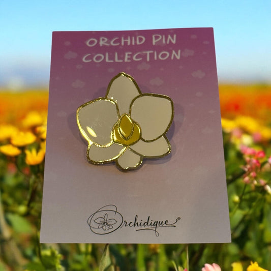 Plant Enamel Pin- Phal Cutie Orchid Flower Enamel Pin • Floral Pin Collector Item • Unique Gift for Orchid Lovers • Pins and Badges