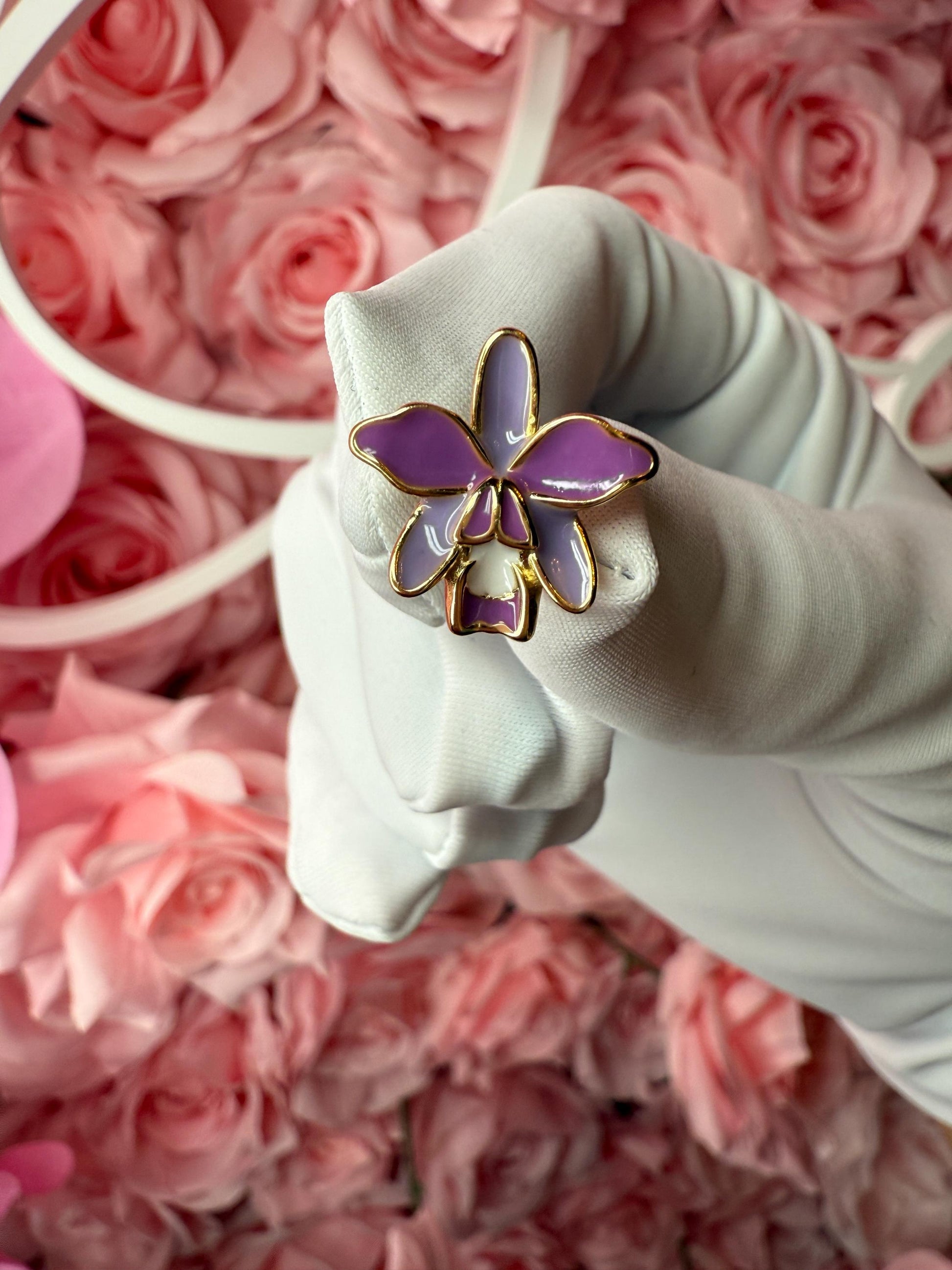 Orchid Jewelry Violecea Rubrea -inspired Pendant or Earrings