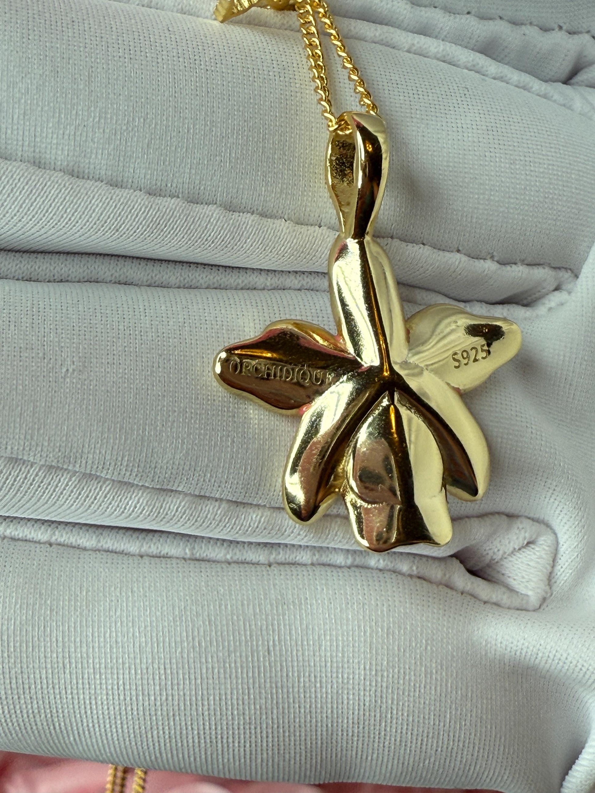 Orchid Jewelry Violecea Rubrea -inspired Pendant or Earrings