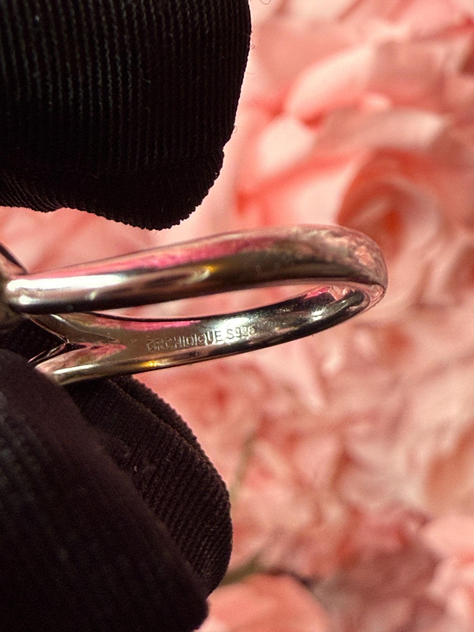 Double Vanda Orchid Flower Ring: Orchid Statement Ring Vanda Gold Orchid Ring • Orchid Silver Floral Ring • Lavender