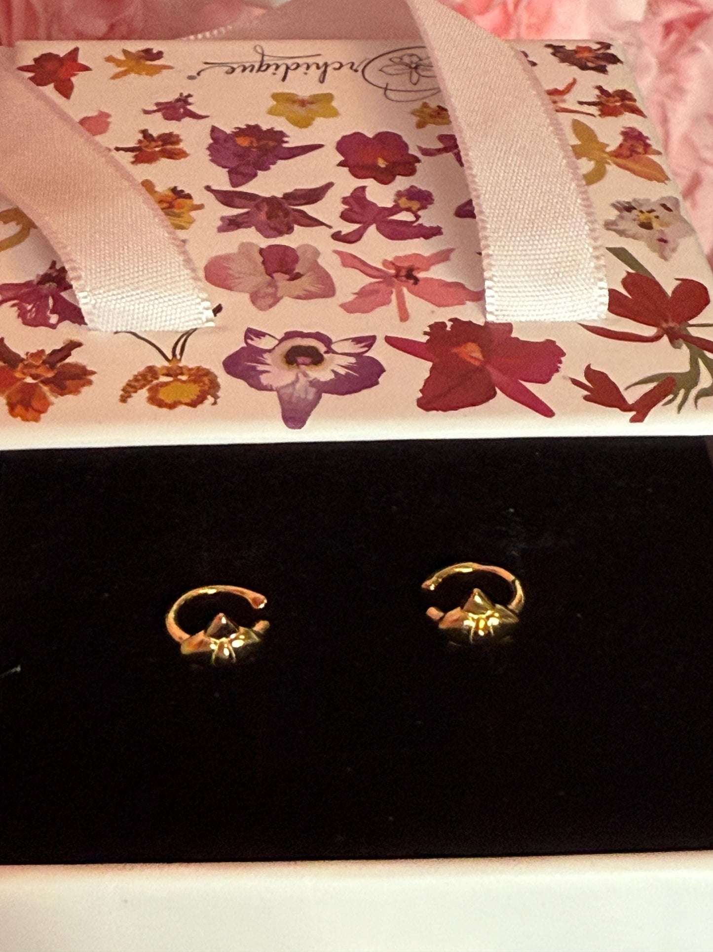 Dainty Phalaenopsis Ear Cuff • Cuff Gold Orchid Flower • Minimalist Jewelry
