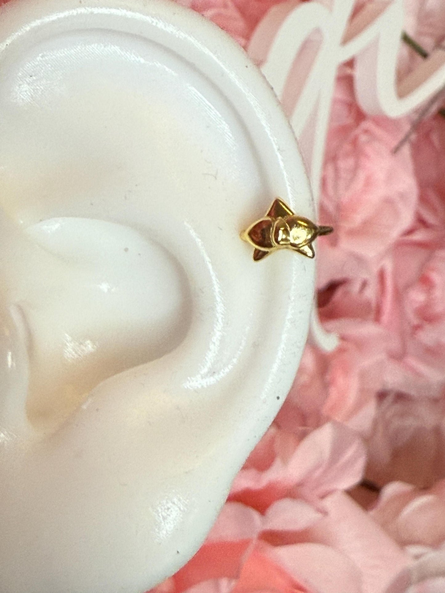 Dainty Phalaenopsis Ear Cuff • Cuff Gold Orchid Flower • Minimalist Jewelry