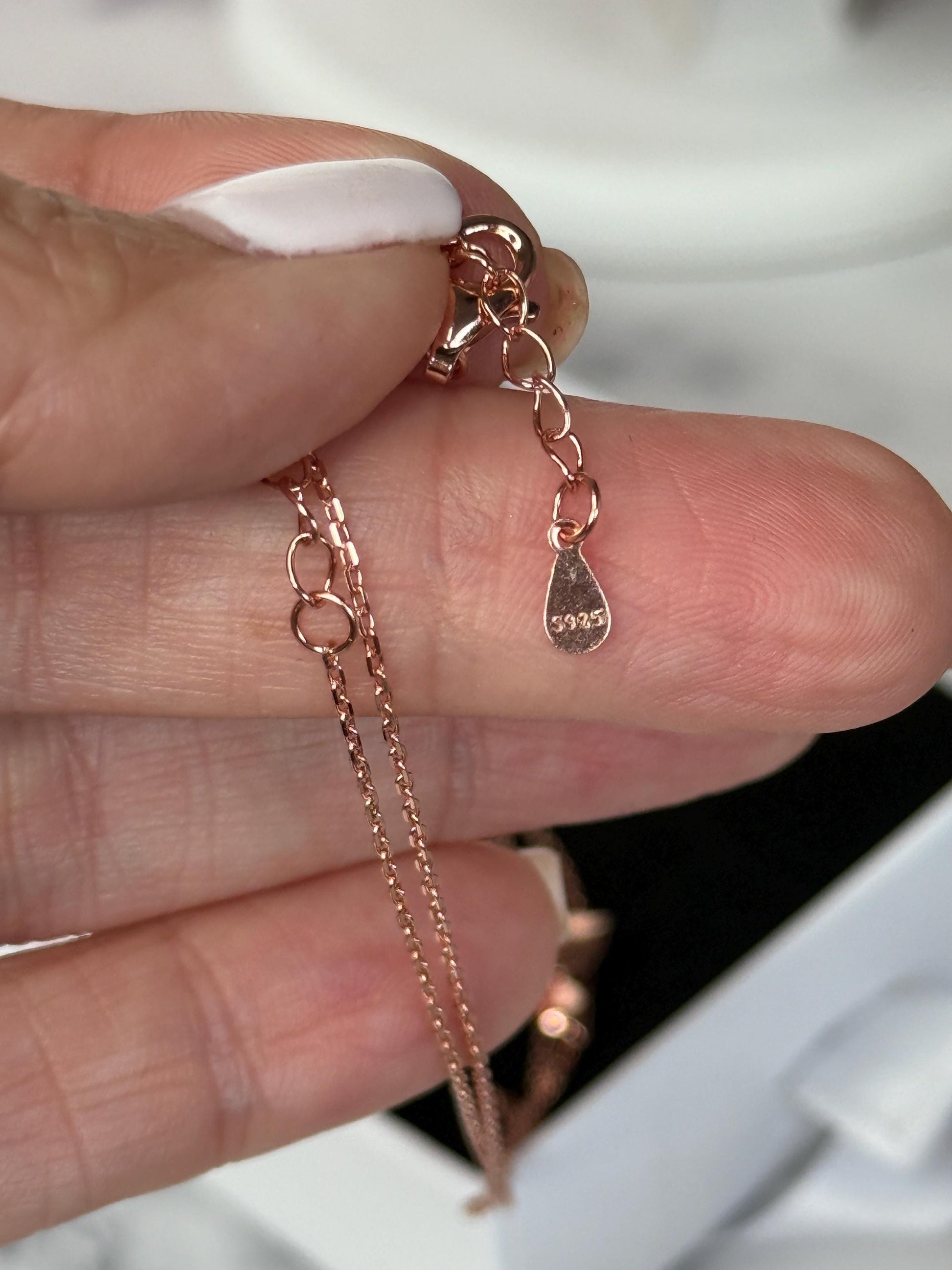Rose Gold Orchid Necklace • Rose Gold Orchid Pendant • Elegant Flower Necklace