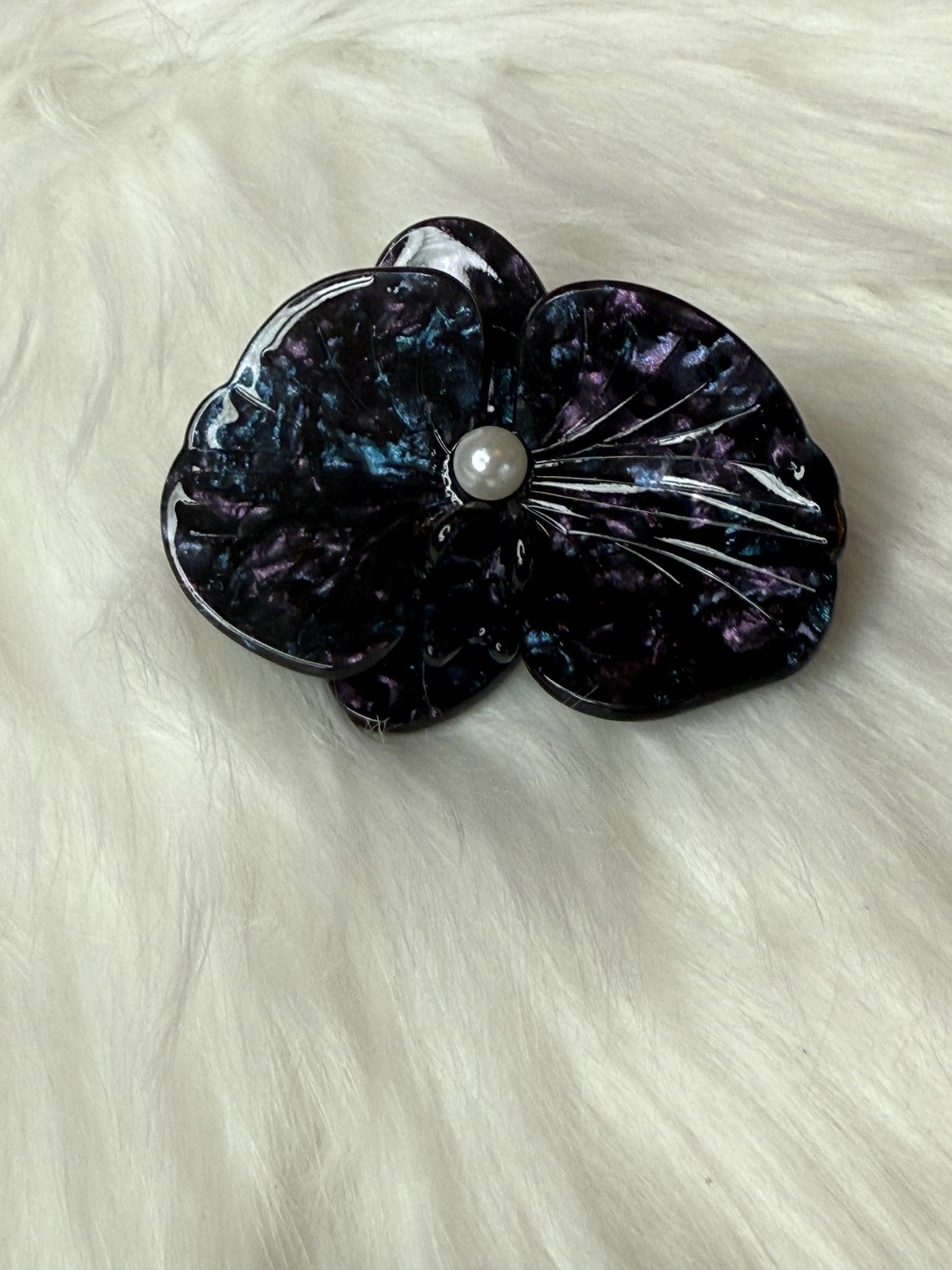Orchid Hair Barrette • Black Orchid Hair Clip • Wedding Hair Piece • Tropical Clip • Joyeria de Orquídeas