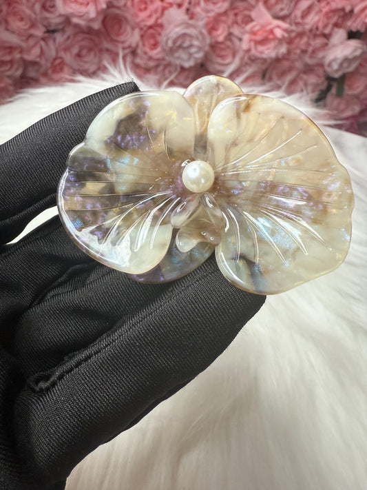 Orchid Hair Barrette • Taupe Orchid Hair Clip • Wedding Hair Piece • Tropical Clip • Joyeria de Orquídeas